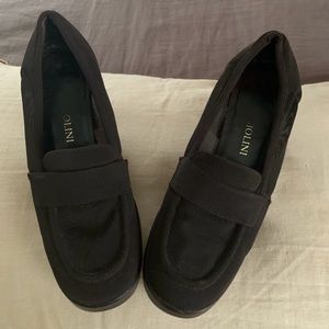 Enzo Angiolini Chocolate Brown 3” block heel shoes